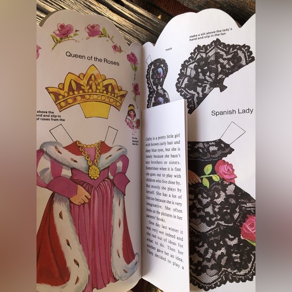 Cathy Dresses Up Press-out Doll and storybook Paper doll 1972 Vtg 70s kid unused - Picture 9 of 10